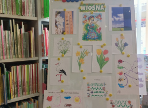 Zajęcia edukacyjne w bibliotece Wiosna